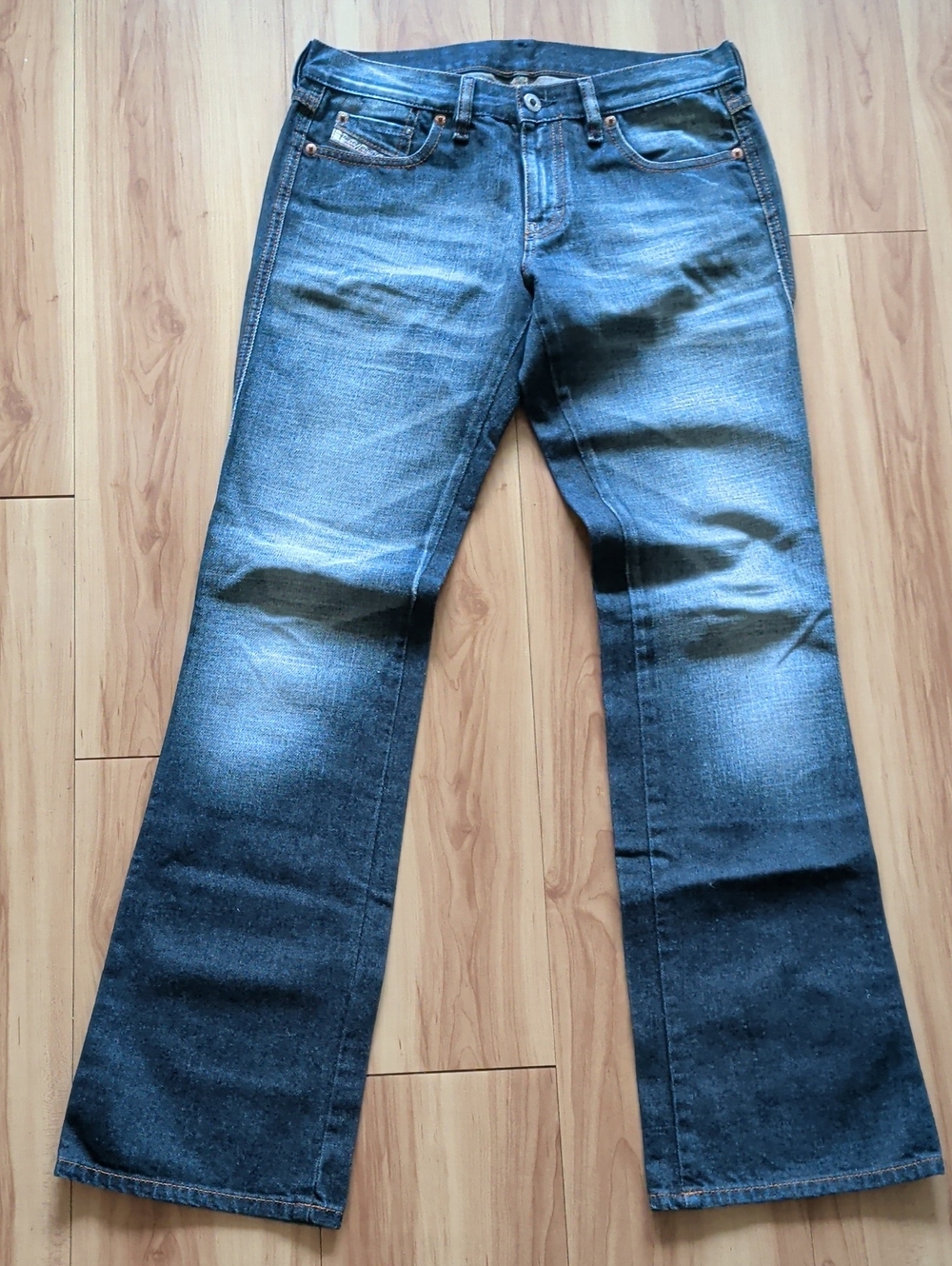 Classic Men's Diesel Blue Jeans - Timeless Straight Fit 100 % Cotton